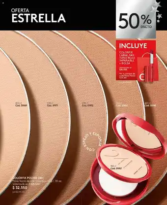 Ésika COLORFIX POLVOS 24H Polvo facial de alto cobertura 10 g/.35 oz. oferta