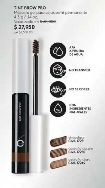 Ésika TINT BROW PRO 4.3 g / .14 oz. oferta