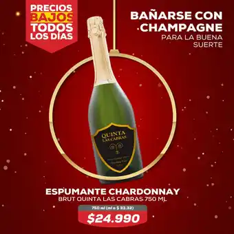 Tiendas D1 ESPUMANTE CHARDONNAY BRUT QUINTA LAS CABRAS 750 ML oferta