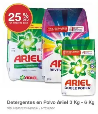 Makro Detergentes en Polvo Ariel 3 Kg - 6 Kg oferta