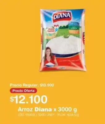 Makro Arroz Diana x 3000 g oferta