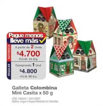Makro Galleta Colombina Mini Casita x 50 g oferta