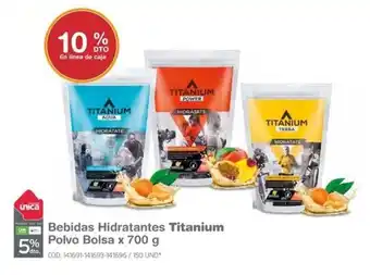 Makro Bebidas Hidratantes Titanium Polvo Bolsa x 700 g oferta
