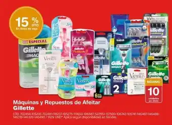 Makro Máquinas y Repuestos de Afeitar Gillette oferta