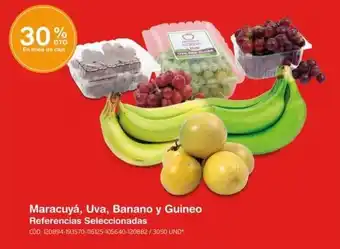 Makro Maracuyá, Uva, Banano y Guineo Referencias Seleccionadas oferta