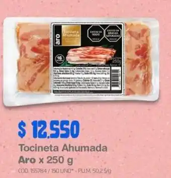 Makro Tocineta Ahumada Aro x 250 g oferta