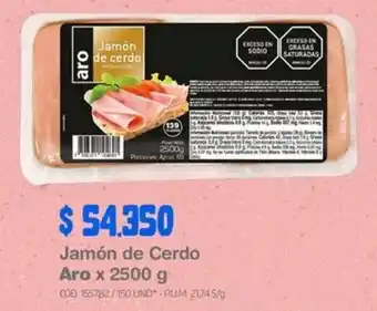 Makro Jamón de Cerdo Aro x 2500 g oferta
