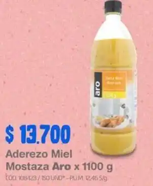 Makro Aderezo Miel Mostaza Aro x 1100 g oferta
