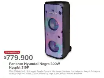 Makro Parlante Hyundai Negro 300W oferta