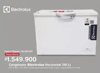 Makro Congelador Electrolux Horizontal 318 Lt oferta