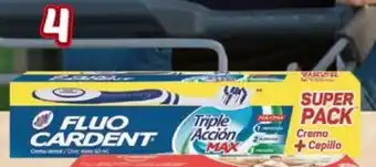 Surtimax Crema Dental Fluocardent Triple acción Max x 50 ml +Cepillo oferta