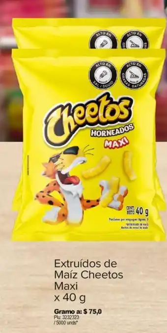 Surtimax Extruídos de Maíz Cheetos Maxi x 40 g x 2 und. oferta