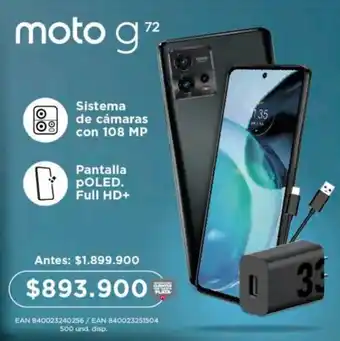 Olímpica motorola moto g72 oferta