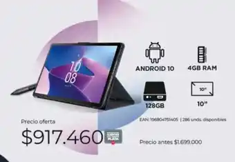 Olímpica LENOVO ANDROID 10 128GB oferta