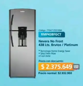 Olímpica mabe Nevera No Frost 438 Lts. Brutos / Platinum oferta