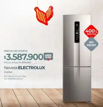 Olímpica Nevera ELECTROLUX Inverter 400L oferta