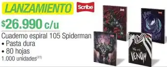 Jumbo LANZAMIENTO Cuaderno espiral 105 Spiderman oferta