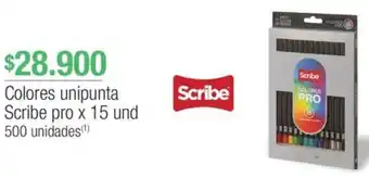Jumbo Colores unipunta Scribe pro x 15 und 500 unidades oferta