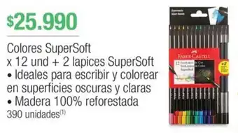 Jumbo Colores SuperSoft x 12 und + 2 lapices SuperSoft oferta