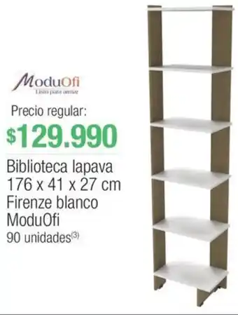 Jumbo Biblioteca lapava 176 x 41 x 27 cm Firenze blanco ModuOfi oferta