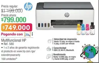 Jumbo HP Multifuncional HP Ref. 580 oferta