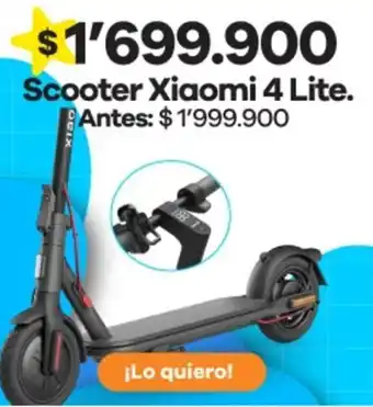 Éxito Scooter Xiaomi 4 Lite oferta