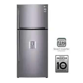 Falabella Nevera LG Congelador Superior No Frost 410 lt Top Freezer con DoorCooling HygieneFresh+ y Conectividad Wi-Fi GT41SGPX oferta