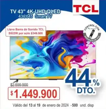 Ktronix TCL Smart TV 43" oferta