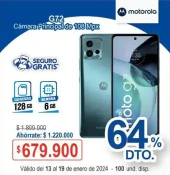 Ktronix motorola G72 128GB oferta