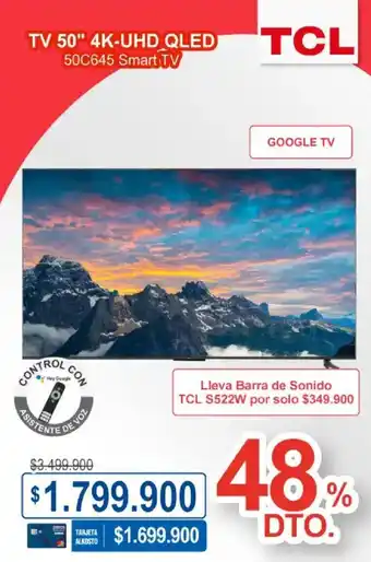 Ktronix TCL SMART TV 50" oferta