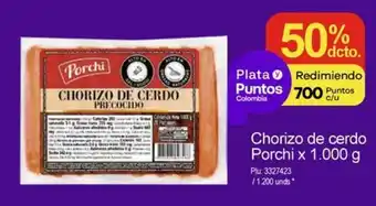 Surtimax Chorizo de cerdo Porchi x 1.000 g oferta