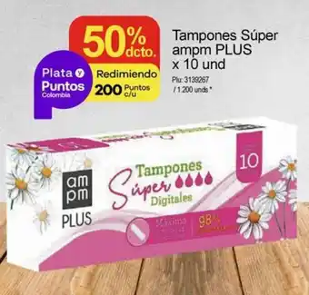 Surtimax Tampones Súper am pm PLUS x 10 und oferta