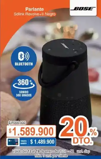Alkosto BOSE Parlante Sdlink Revolve+Il Negro oferta
