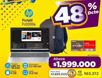 Alkomprar hp Portátil Fc0008la oferta