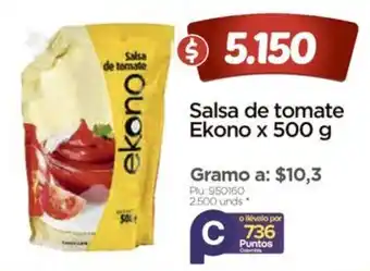 Surtimax Salsa de tomate Ekono x 500 g oferta