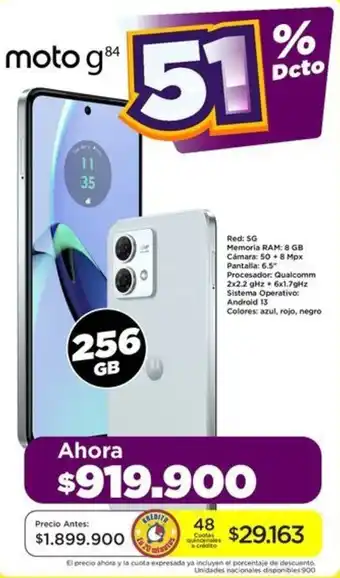 Alkomprar moto g84 256GB oferta