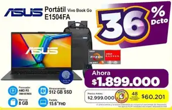 Alkomprar ASUS Portátil Vivo Book Go E1504FA oferta