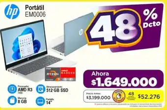 Alkomprar Hp Portátil EM0006 oferta