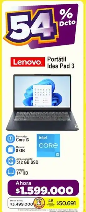 Alkomprar Lenovo Portátil Idea Pad 3 oferta