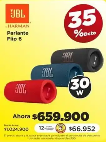 Alkomprar JBL HARMAN Parlante Flip 6 oferta