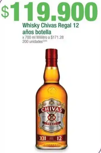 Jumbo Whisky Chivas Regal 12 años botella x 700ml oferta
