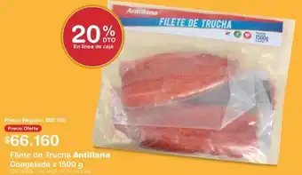 Makro Filete de Trucha Antillana Congelada x 1500g oferta