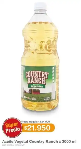 Makro Aceite Vegetal Country Ranch x 3000ml oferta