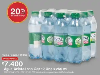 Makro Agua Cristal con Gas 12Und x 250ml oferta