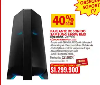 MercaCentro Parlante de Sonido Samsung 1500W RMS oferta