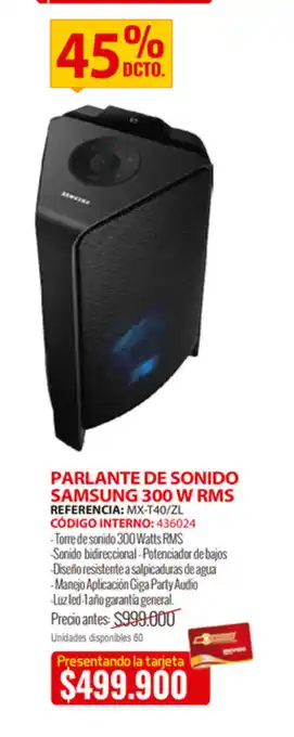 MercaCentro Parlante de Sonido Samsung 300 W RMS oferta