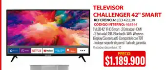 MercaCentro Televisor Challenger 42" Smart oferta