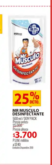 MercaCentro Mr Musculo Desinfectante oferta