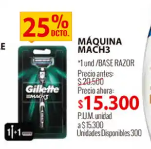 MercaCentro Maquino Mach 3 oferta