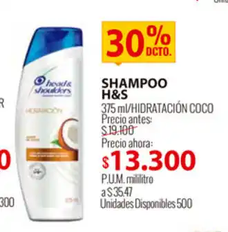 MercaCentro Shampoo H&S oferta
